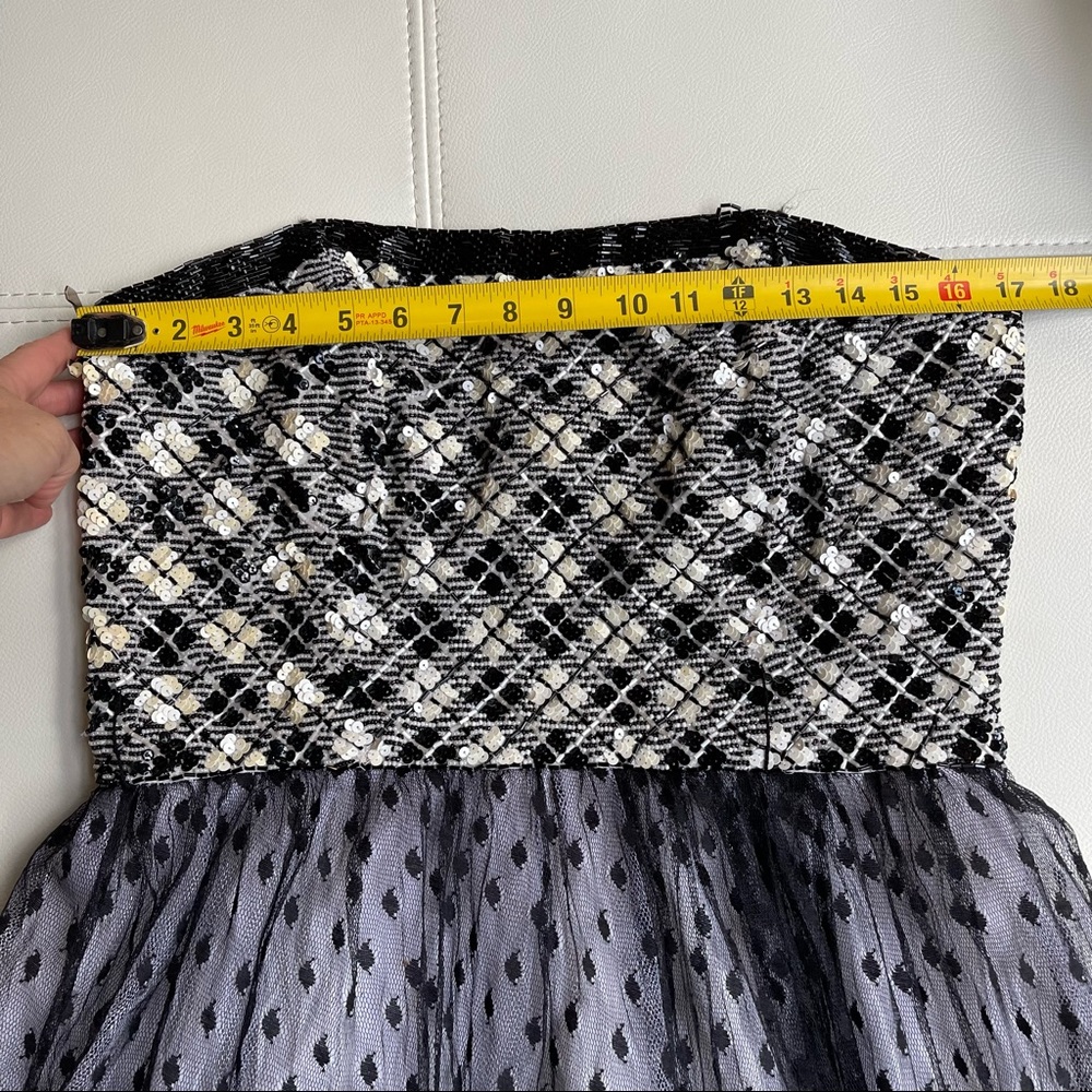 Vintage 50s style Bill Blass Evening dress strapless size 14 or large - Picture 13 of 15